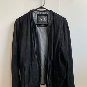 Armani Exchange Lightweight Leather Jacket